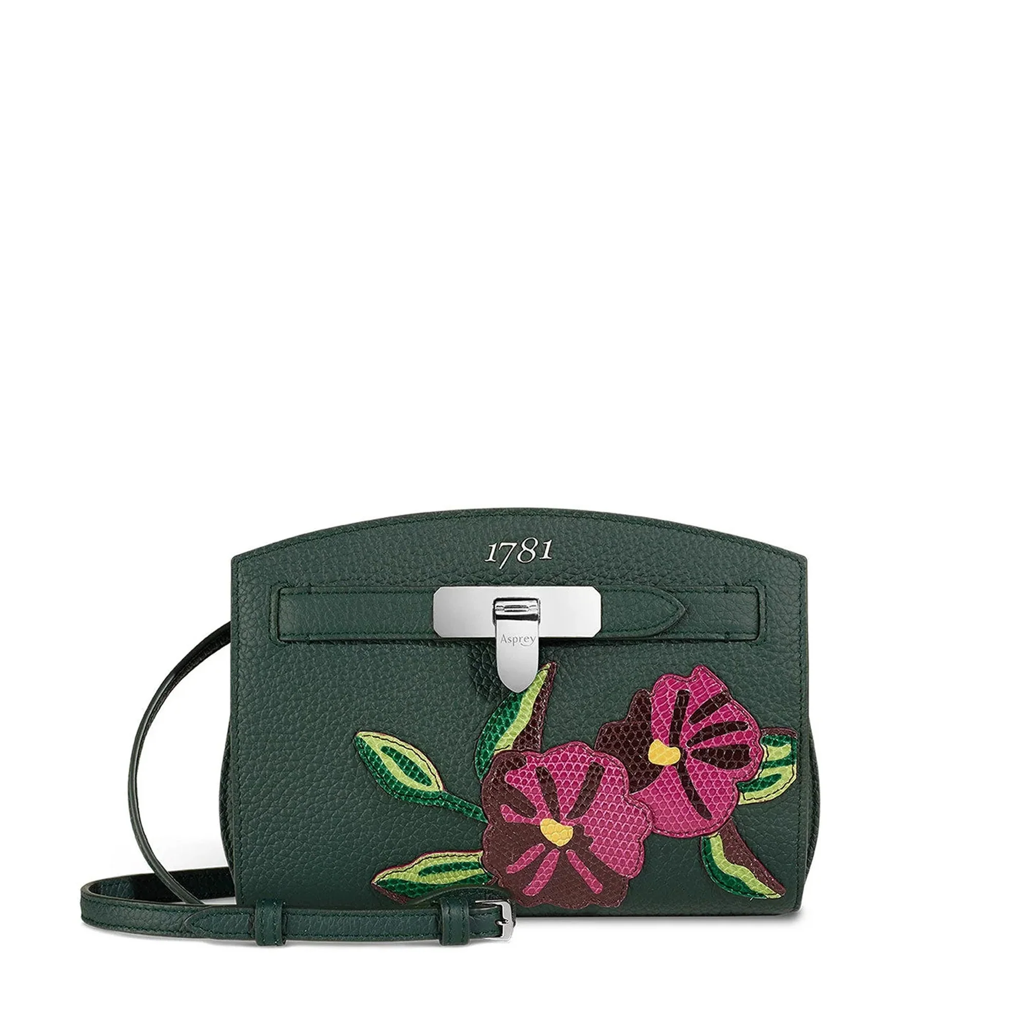 1781 Floral Pochette Handbag in Soft Grain Leather - Image 3