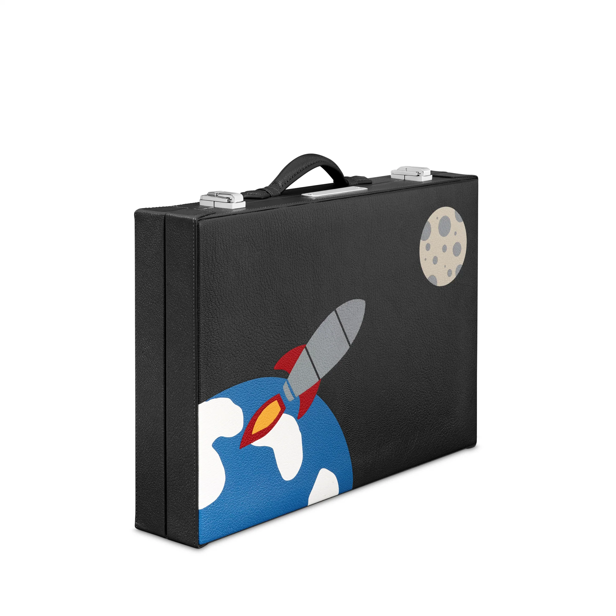 Hanover Small Backgammon in Pebble Grain Leather, Rocket - Image 3