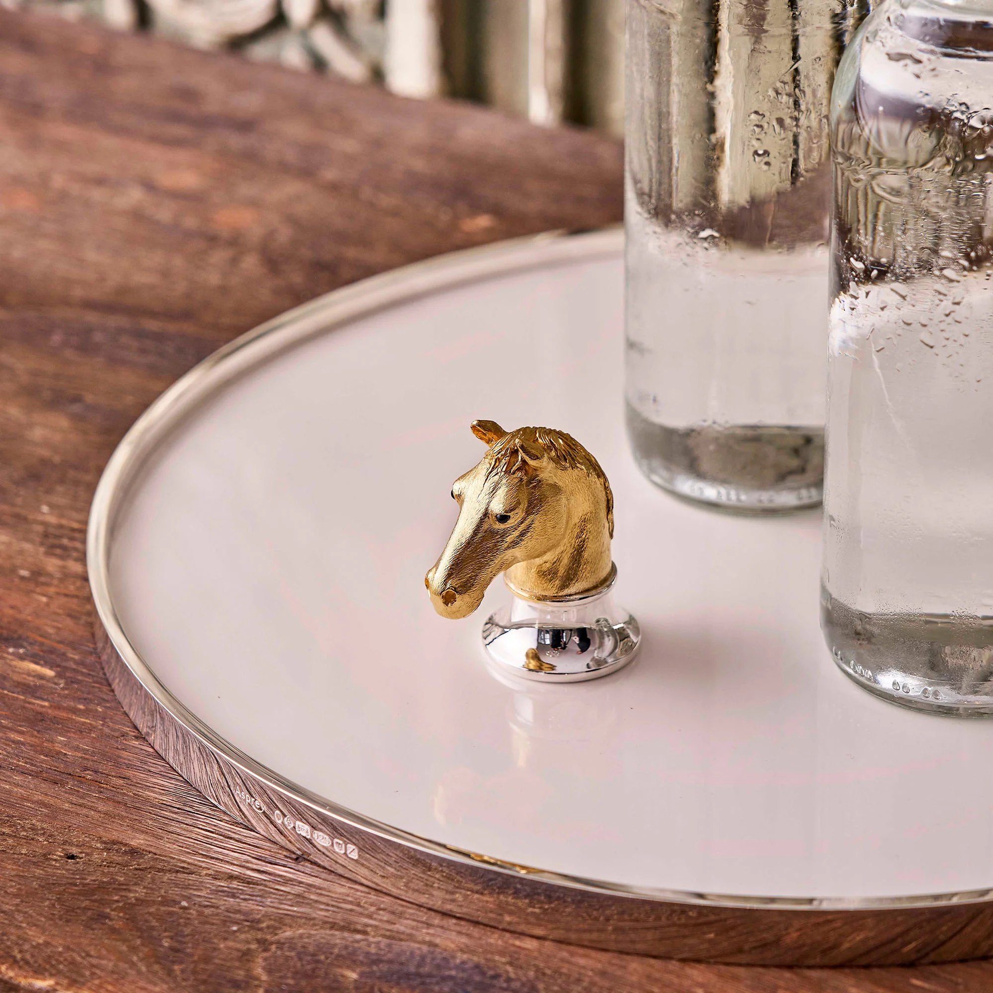 Horse Head Bottle Opener in Sterling Silver Gilt - Image 3